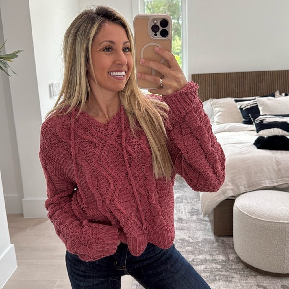 Cable Knit Hoodie